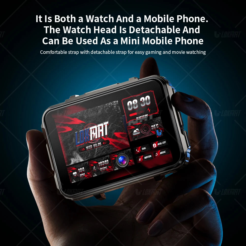 LOKMAT APPLLP 5 MAX Android Watch Phone, Square Big Screen