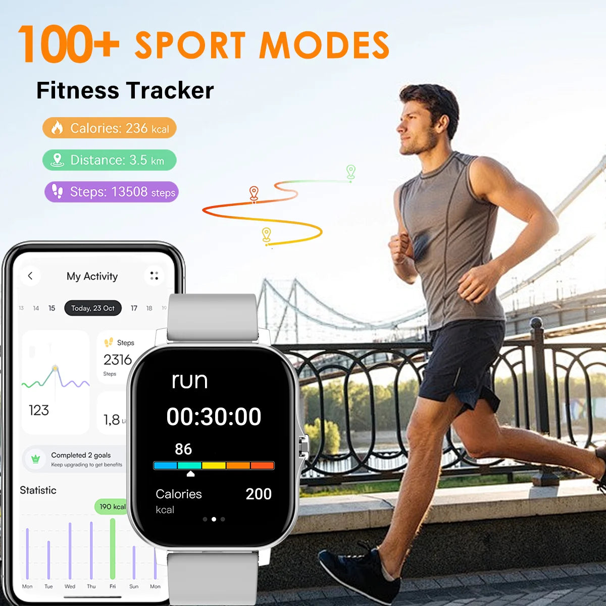 LOMAXFR Smart Watch Bluetooth Call