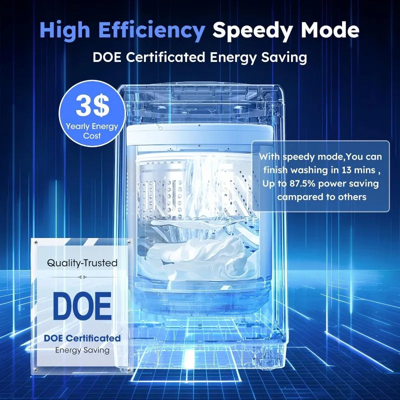 1.0 Cu.ft. Portable Washing Machine for Home & Apartment