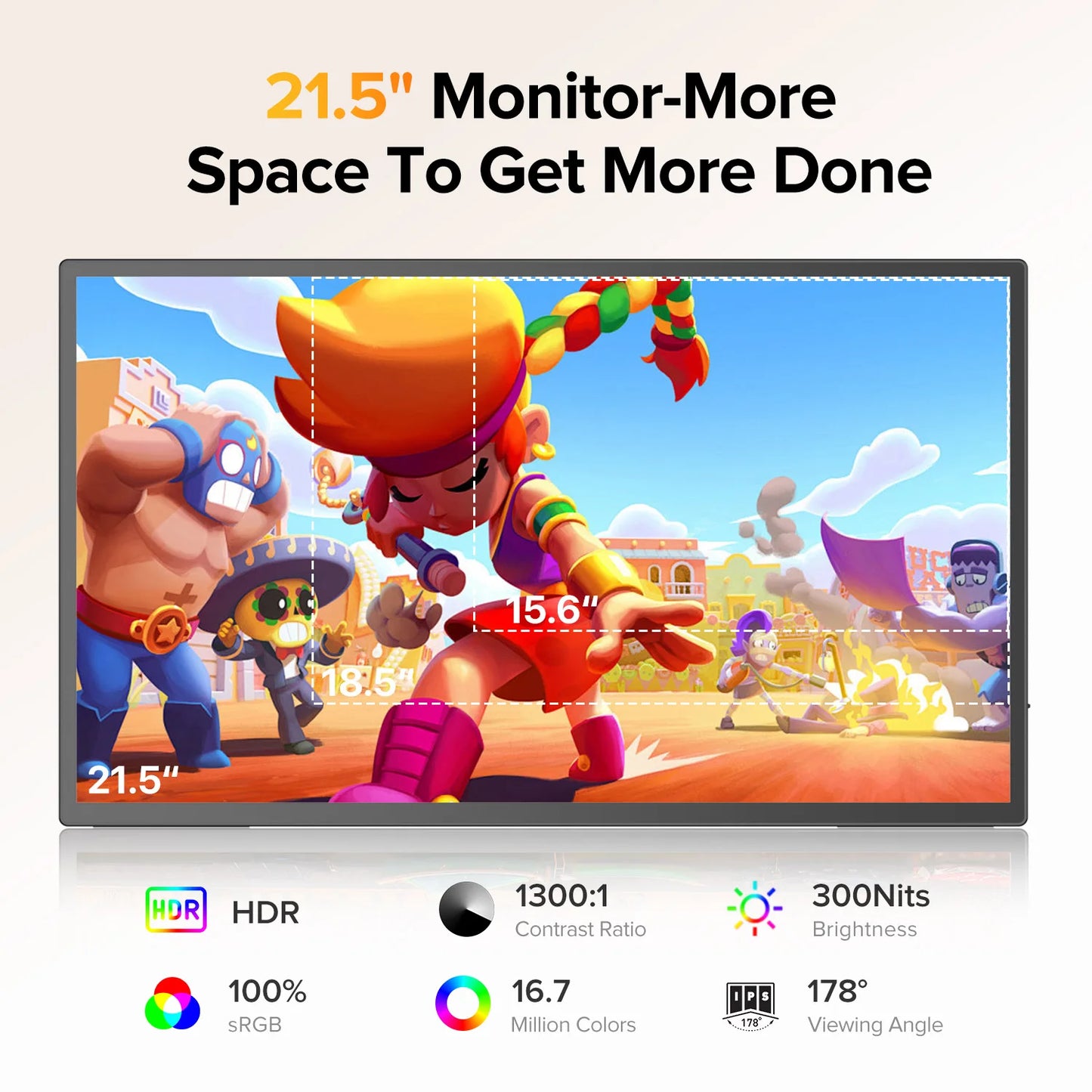 UPERFECT 21.5” 120HZ Touchscreen Portable Monitor