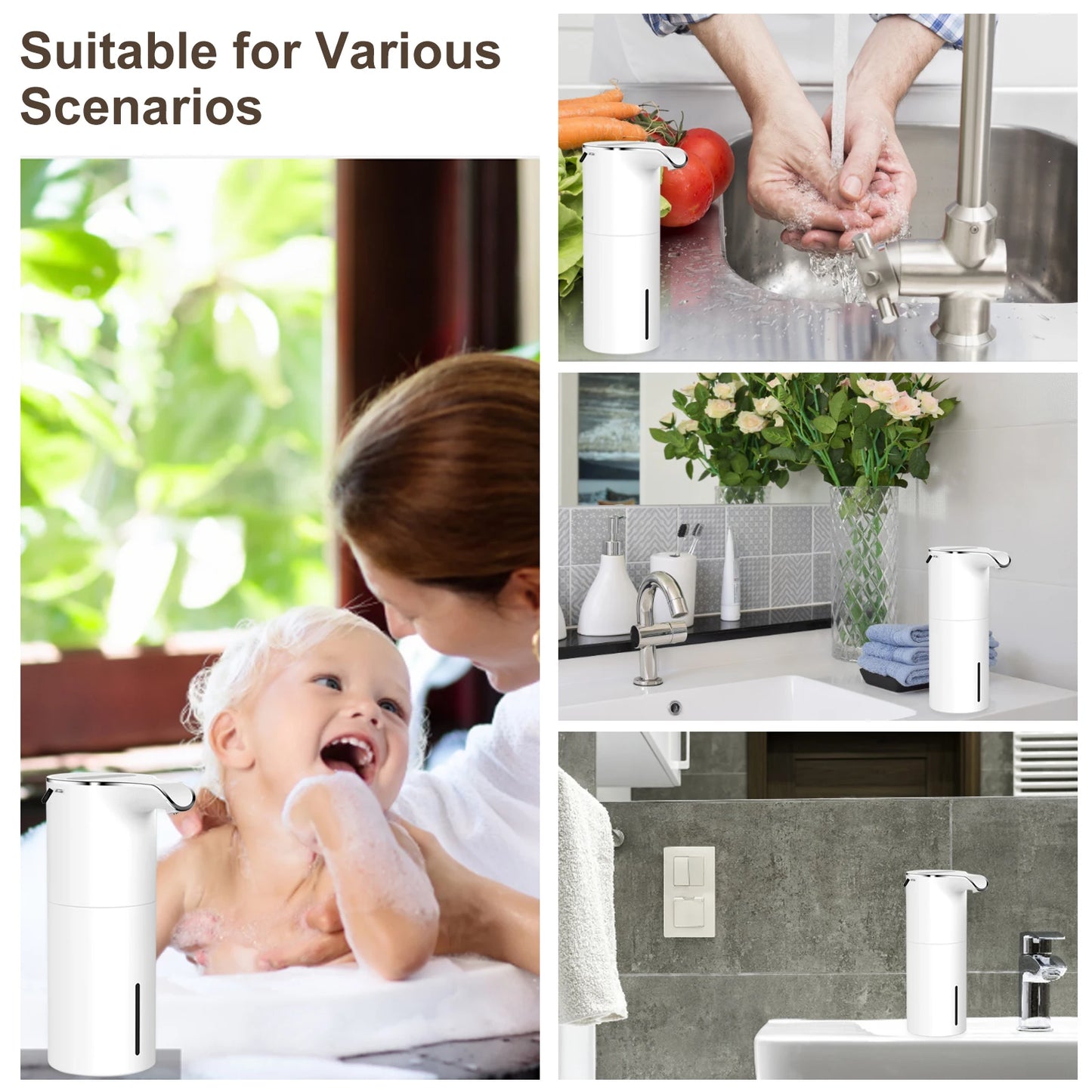 450Ml Automatic Soap Dispenser Touchless Infrared