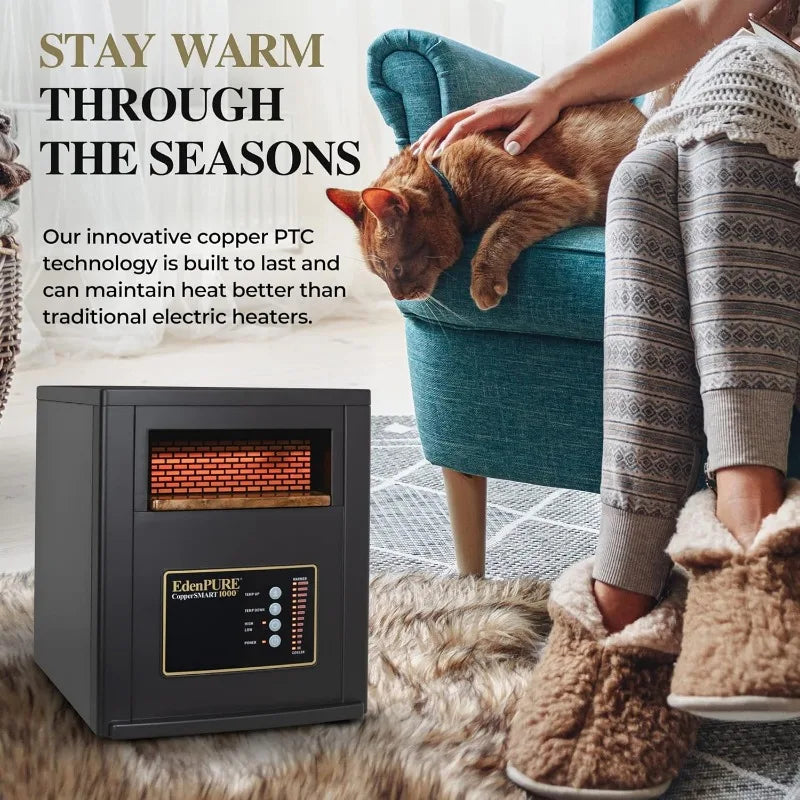 EdenPURE CopperSMART Electric Space Heater - ETL Listed