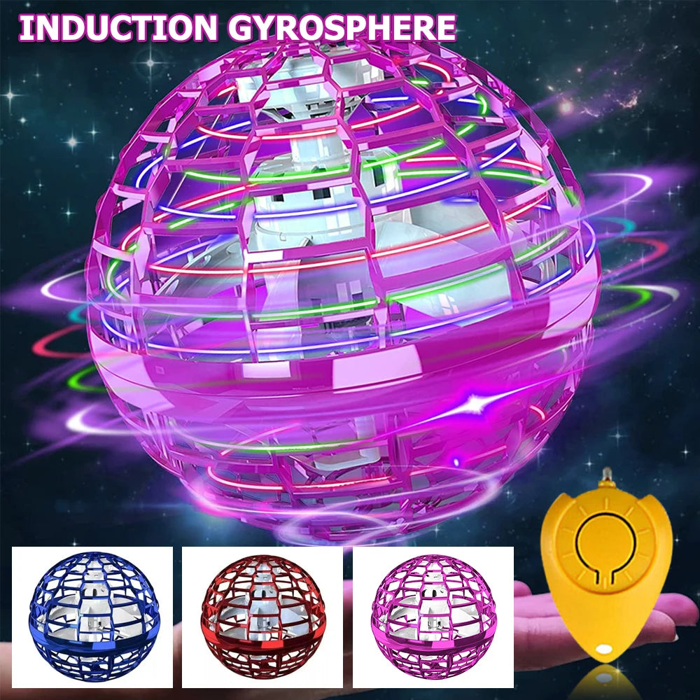Flying Ball Boomerang Drone LED Lights