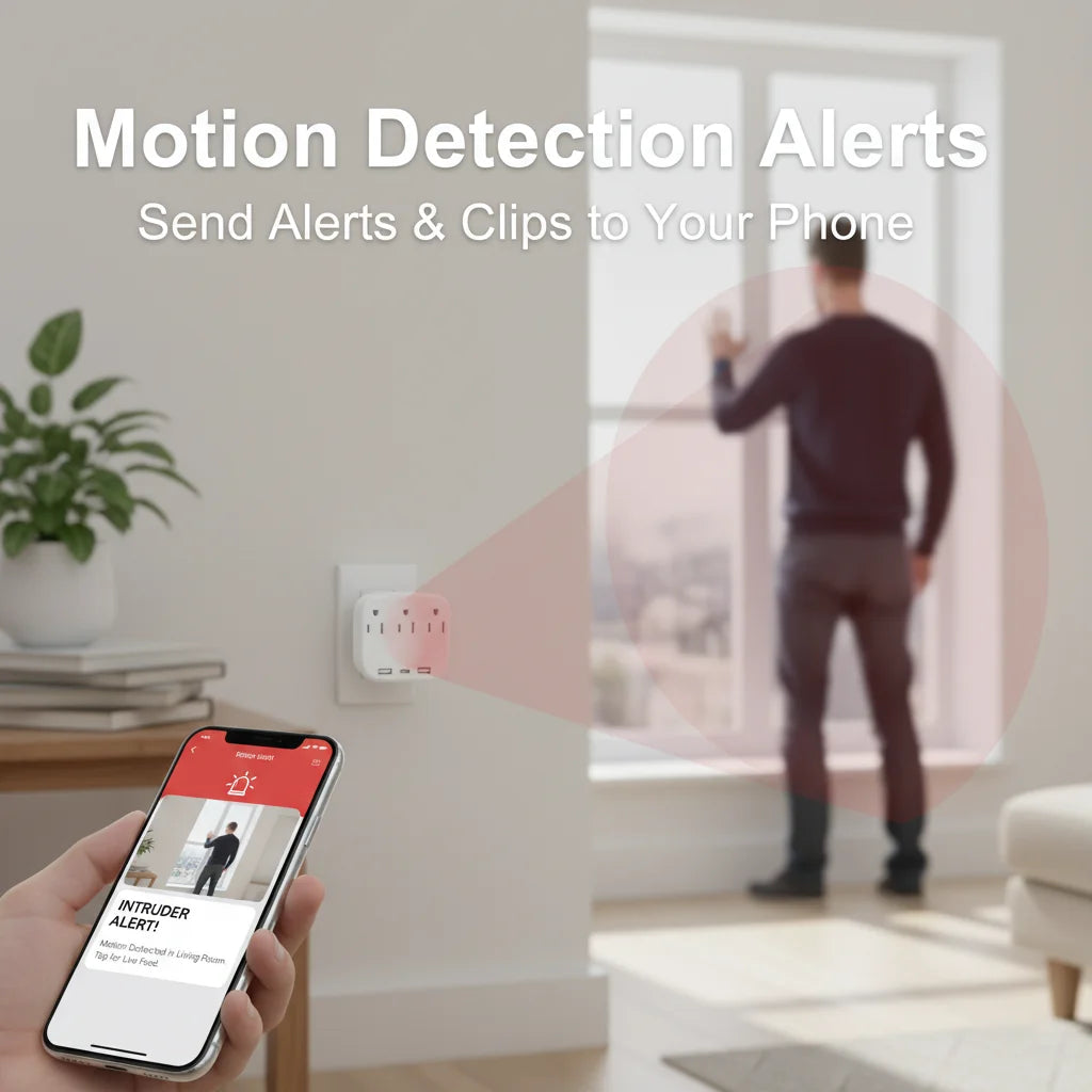 Mini Camera 1080P HD WiFi Remote Viewing, Motion Detection