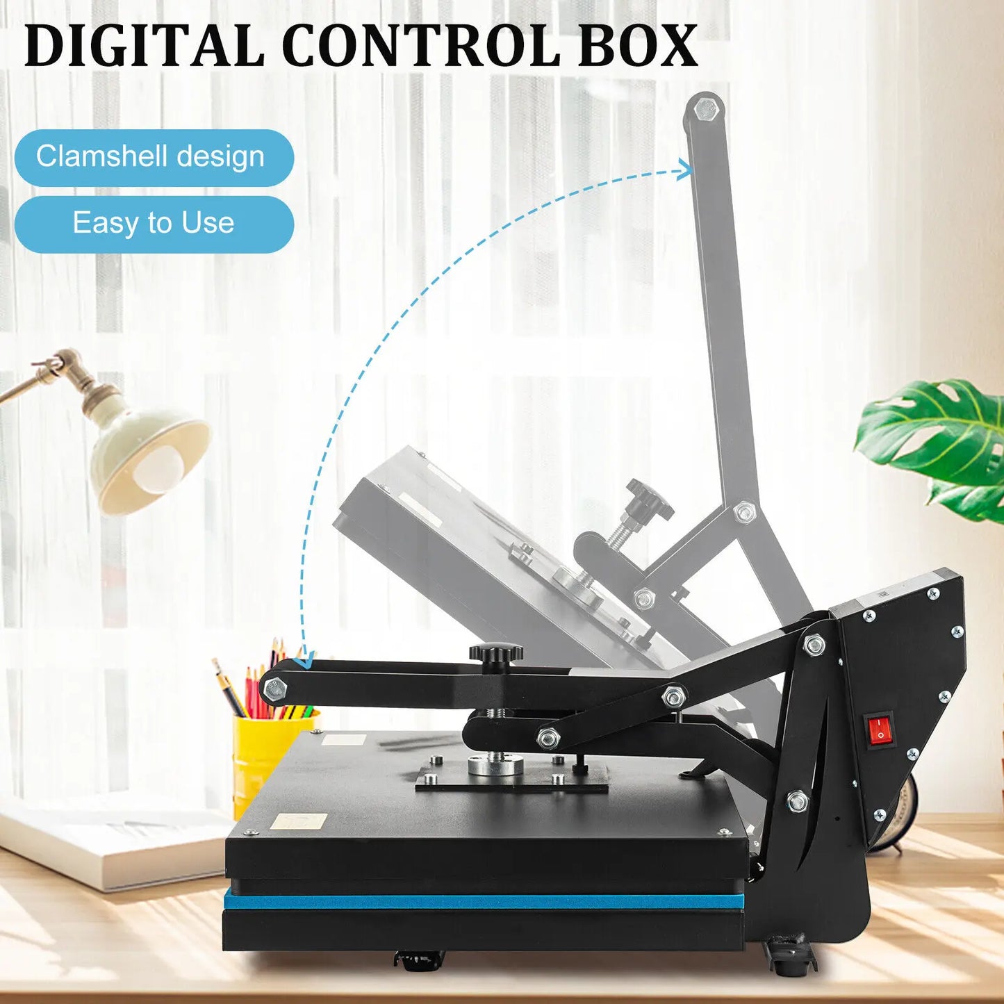 Clamshell Heat Press Machine 1700W 16x24''
