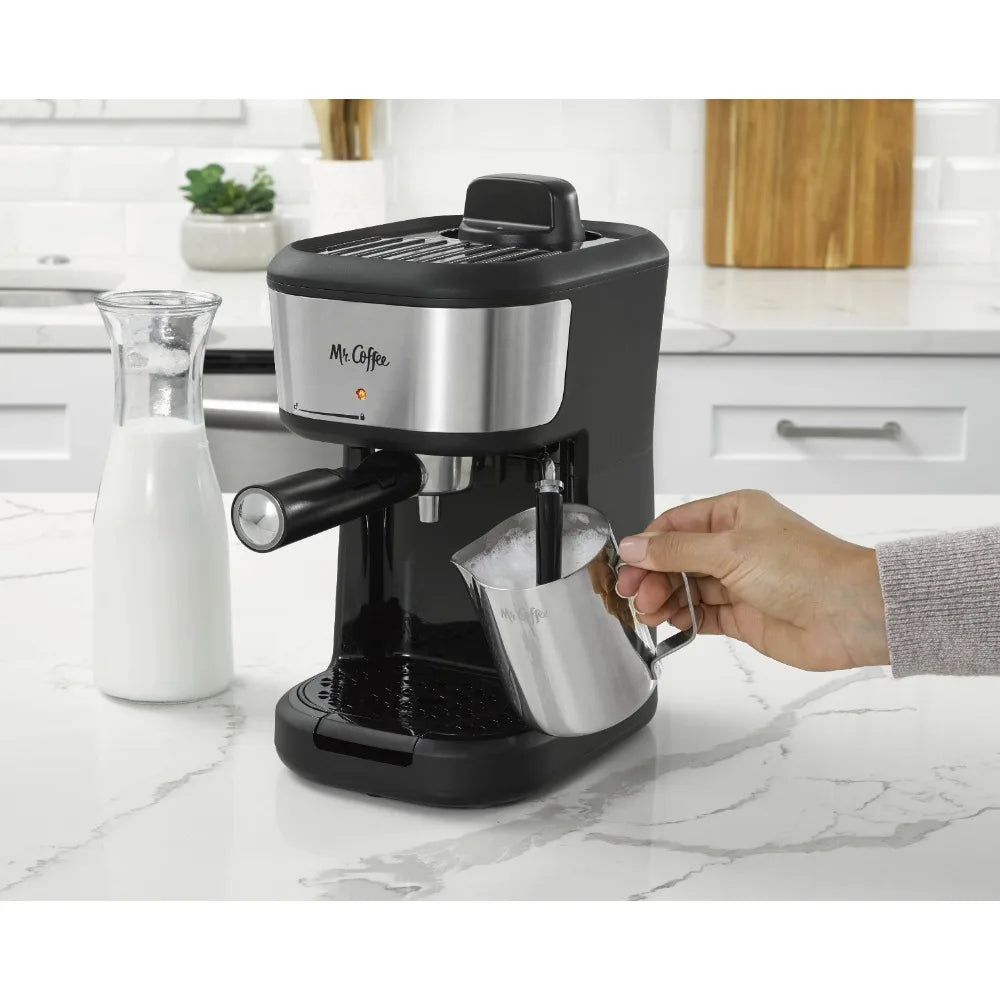Mr. Coffee 4-Shot Steam Espresso, Cappuccino, and Latte Maker