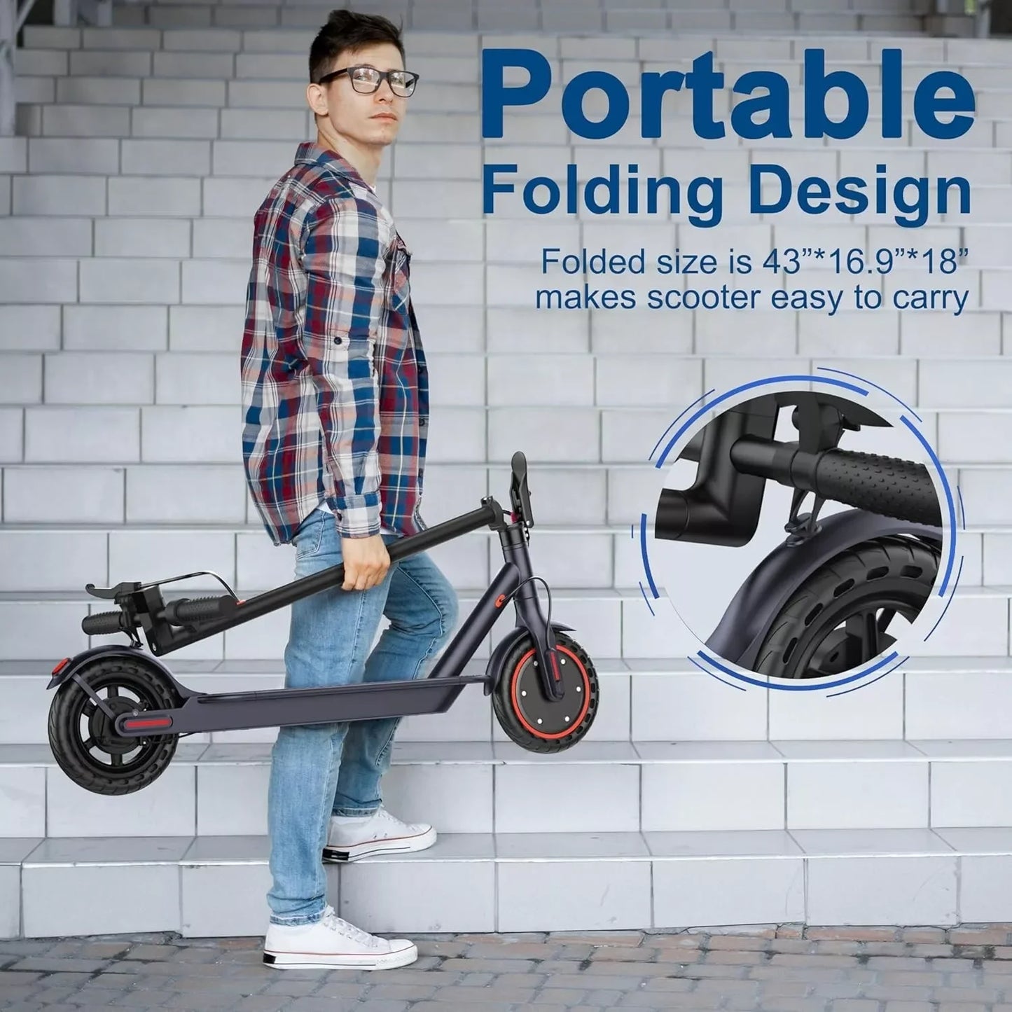 Ladped LP60 Electric Scooter 350W 19mph APP Smart Control Scooter