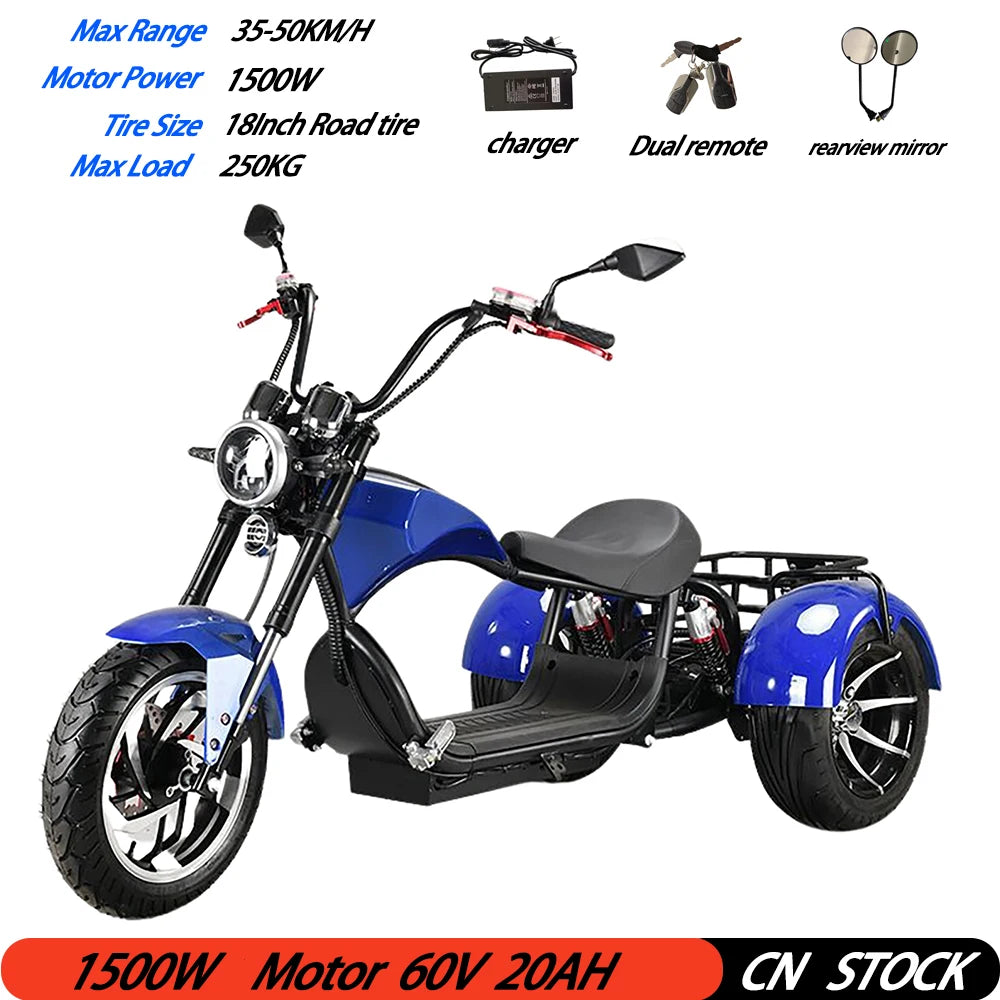 HOODAX Adult Electric 3 Wheel Scooter