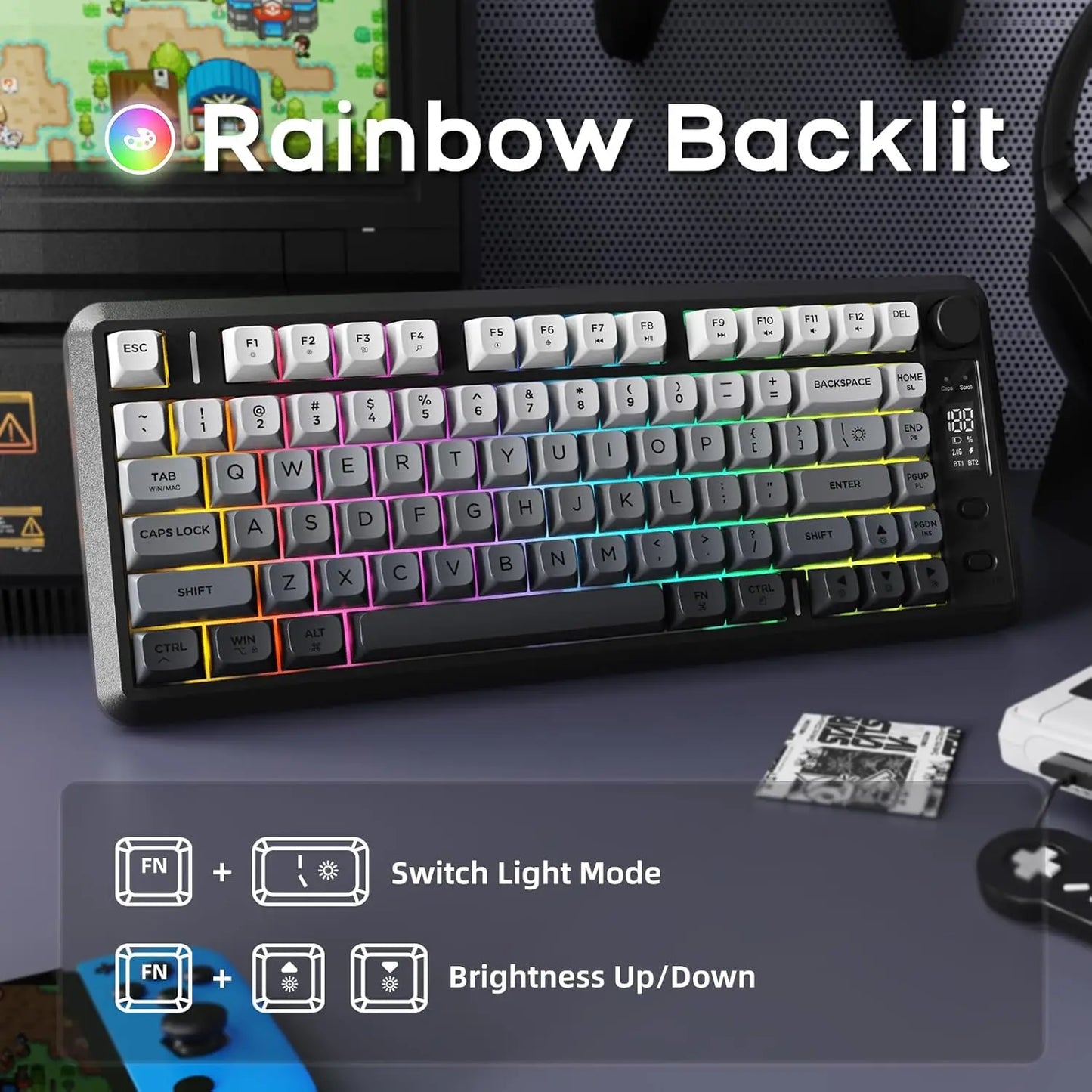 ATTACK SHARK M75 Wireless Membrane Gaming Keyboard