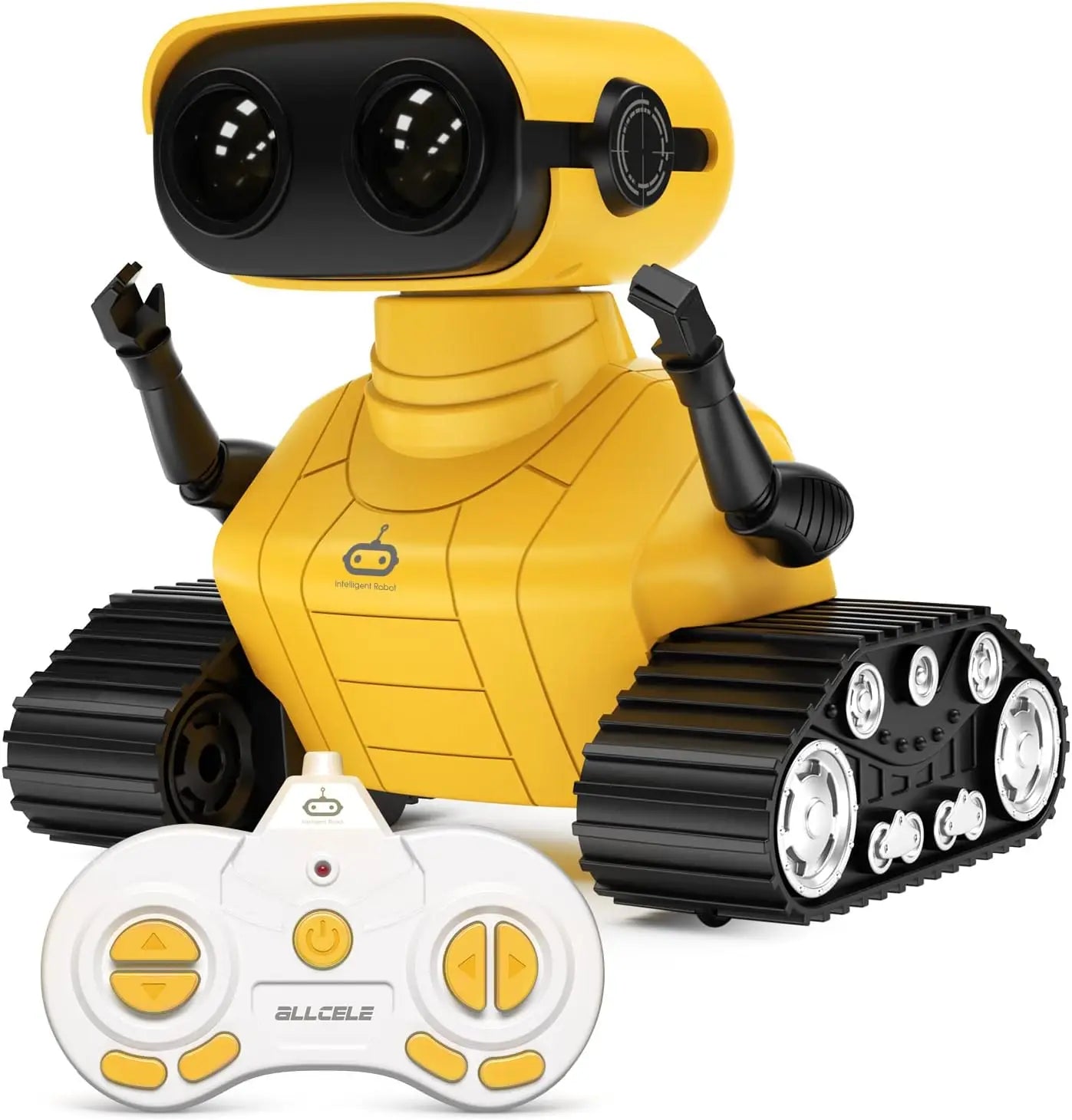 ALLCELE Robot Toys, RC Robots for Kids Boys, Remote Control Yellow