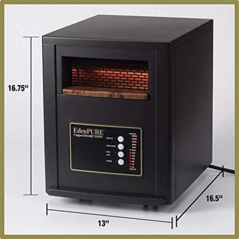 EdenPURE CopperSMART Electric Space Heater - ETL Listed
