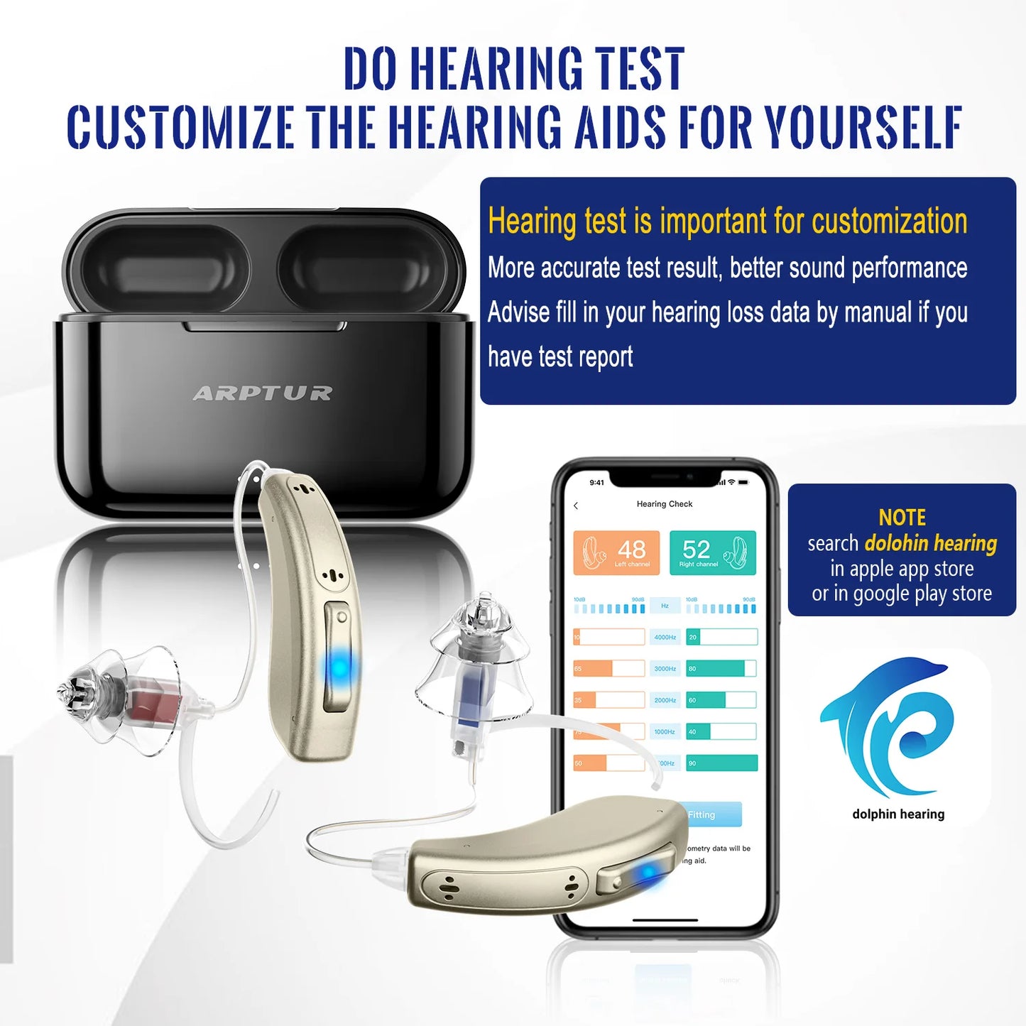 Bluetooth Hearing Aids Rechargeable