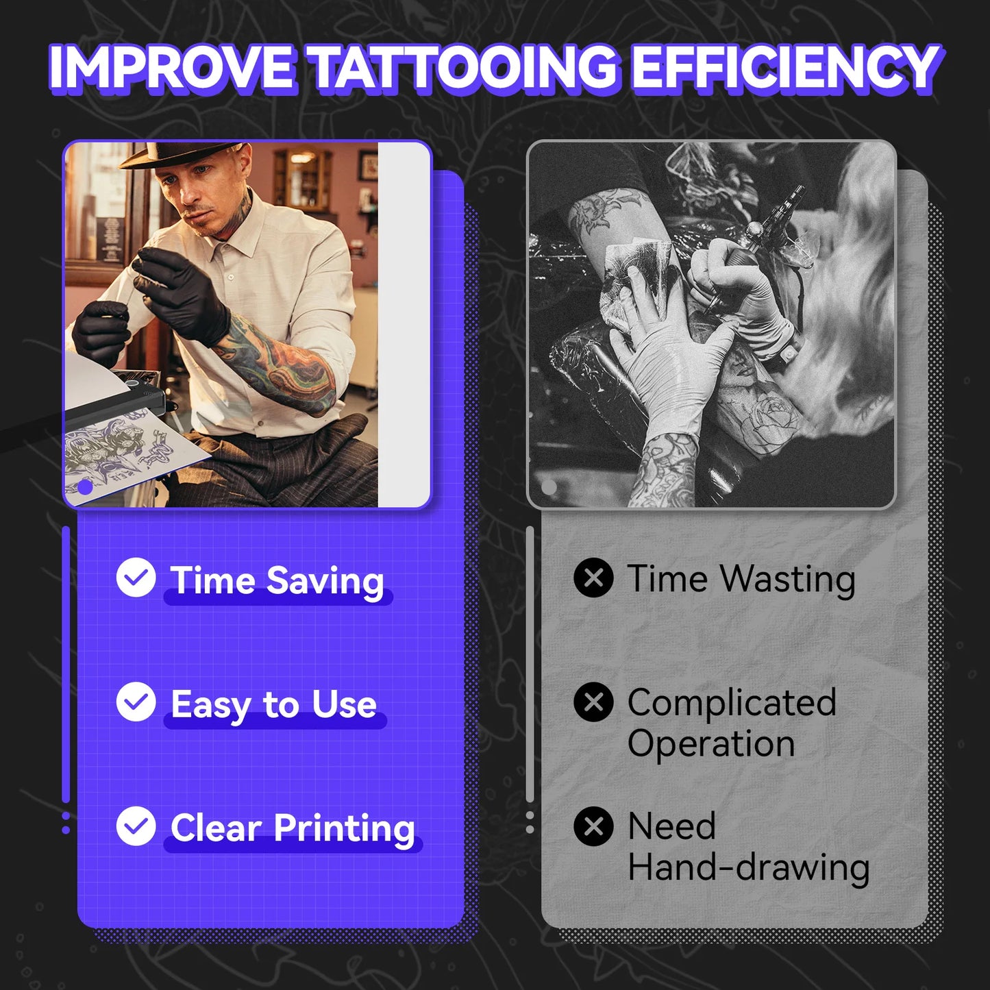 PeriPage P90 Wireless Tattoo Transfer Stencil Printer