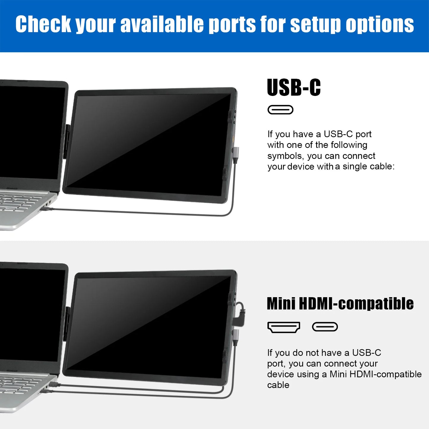 14 6 Inch LCD Laptop Monitor Foldable Screen