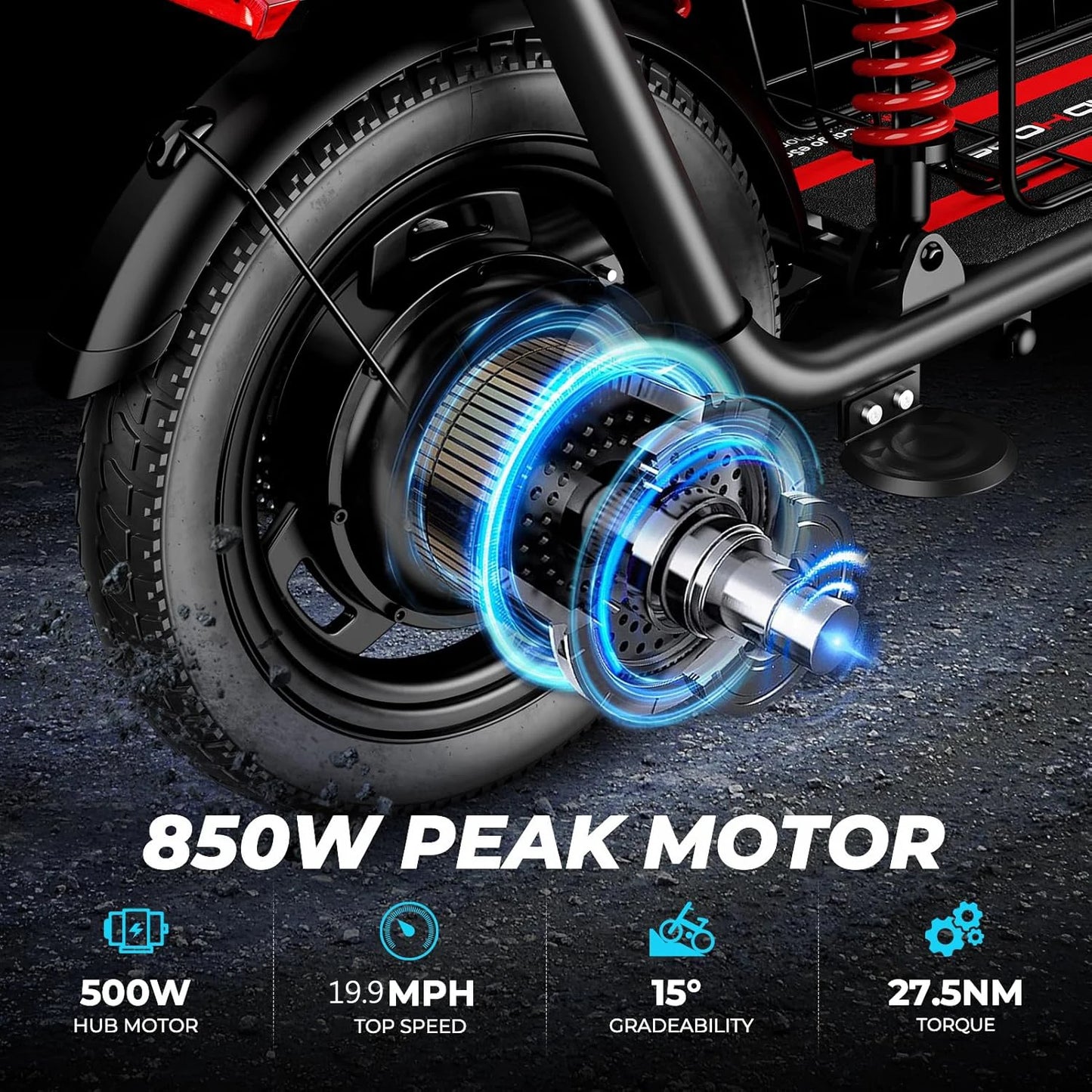 WINDHORSE 850W peak adult Electric Scooter