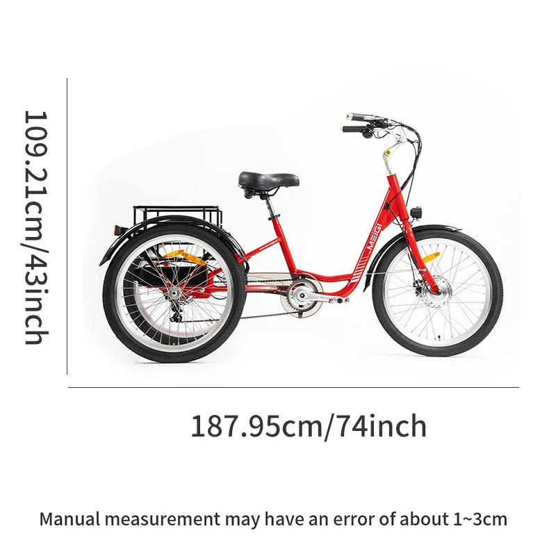 MEIGI Adult walking Electric Tricycle