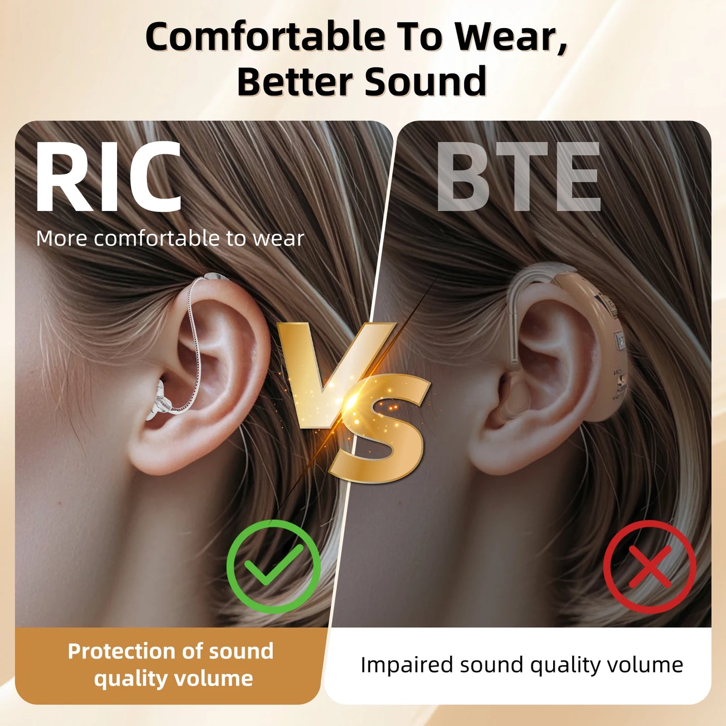 K&FCOPTEE Rechargeable Hearing Aids Adults Invisible Digital