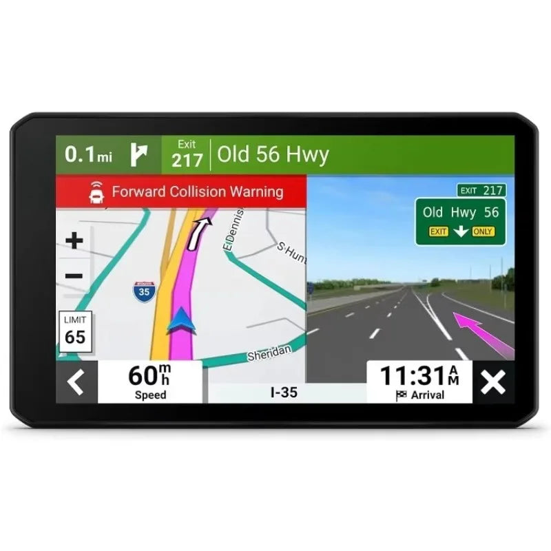 DriveCam™ 76, Large, Easy-to-Read 7” GPS, Built-in Dash Cam