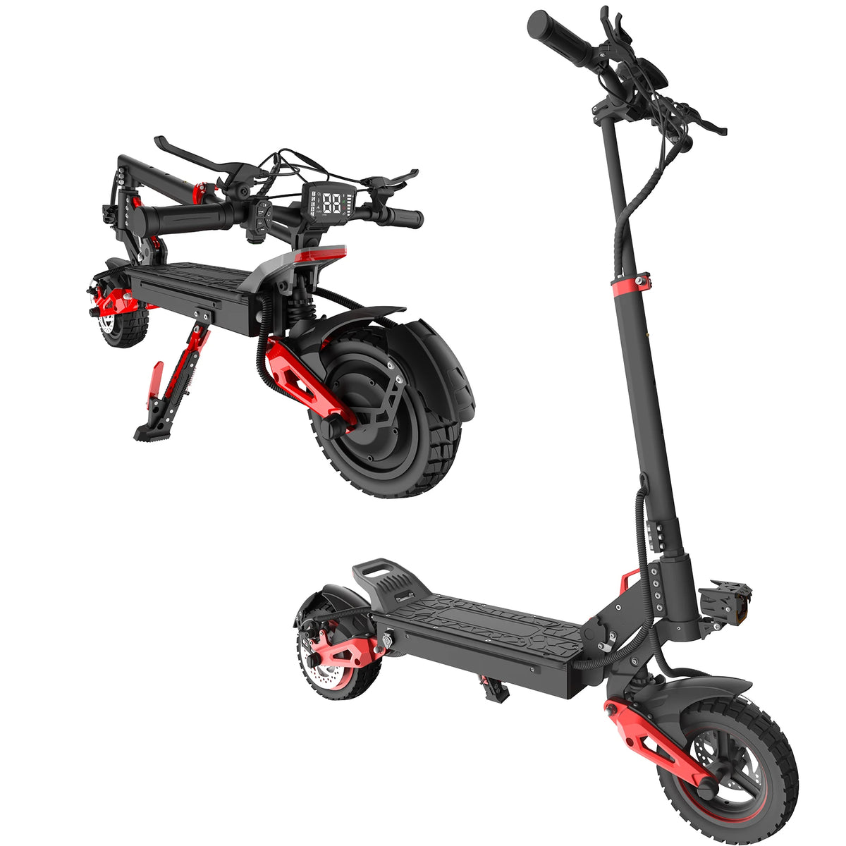 OBARTER J15 Electric Scooter Adult 1600W Motor 11-Inch Off-Road Tires 48V18AH Battery Max Speed 31mph Range 27-30 Miles Electric Scooter