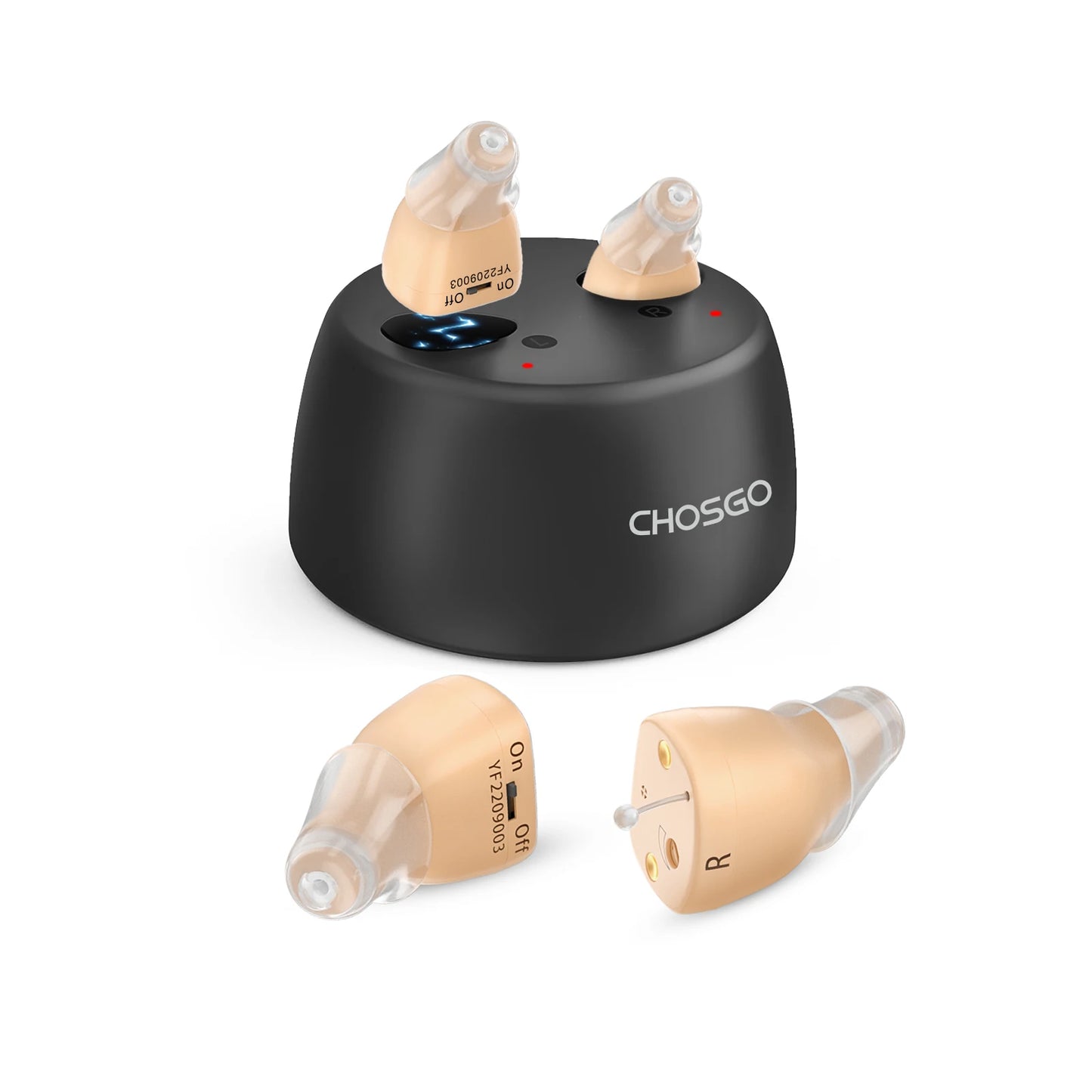 CHOSGO Hearing Aids Rechargeable With Noise Cancelling