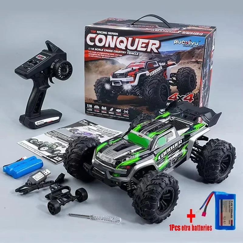 WLtoys 1:16 Scale Large RC Car 50km/h High Speed 4WD Children Toy