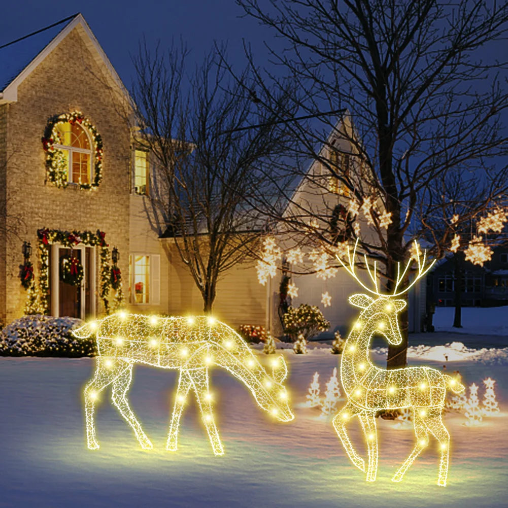 DIY Reindeer Ornaments Battery Powered