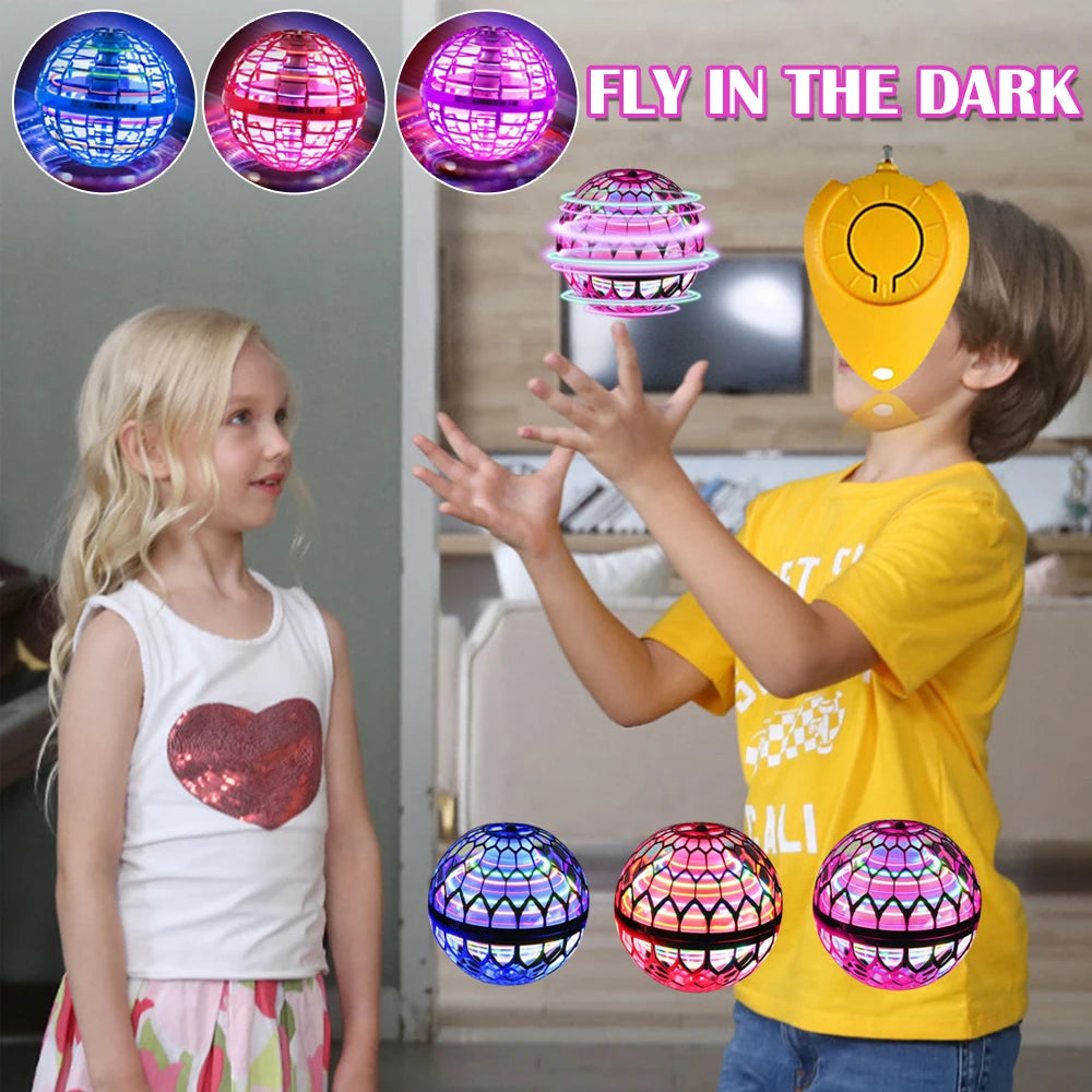 Flying Ball Boomerang Drone LED Lights