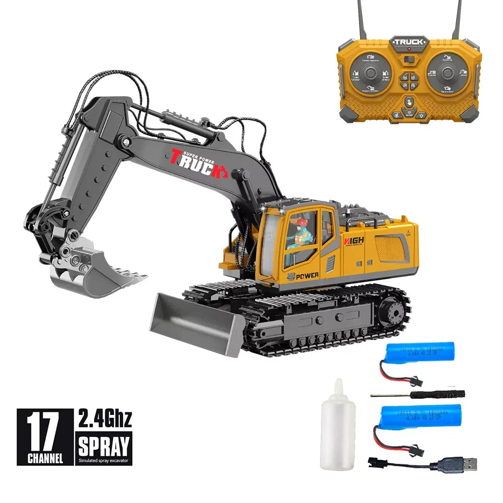 CONUSEA Alloy Excavator RC Cars Trucks 17CH Dumper