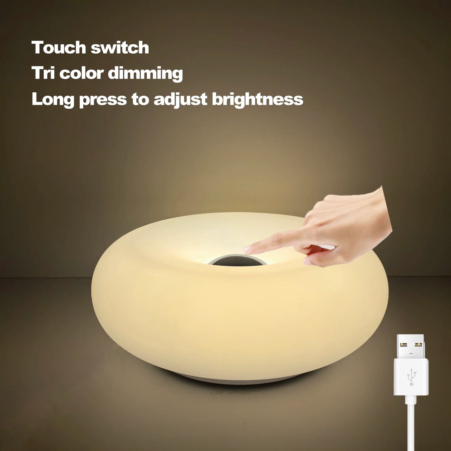 Bauhaus table lamp USB plug Bedroom Bedside Lamp
