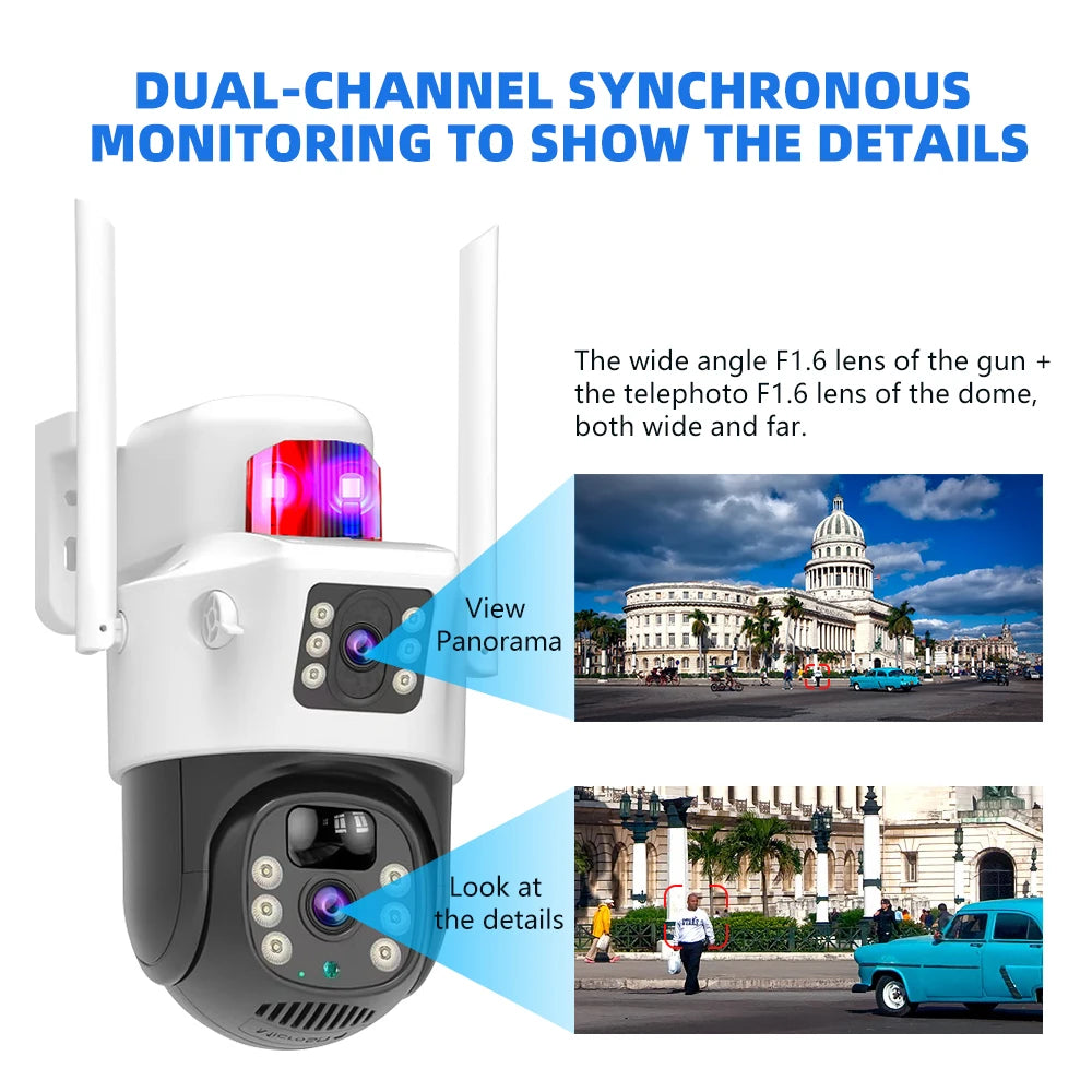 Marzony IR Night Vision Surveillance Camera Wireless Dual Lens