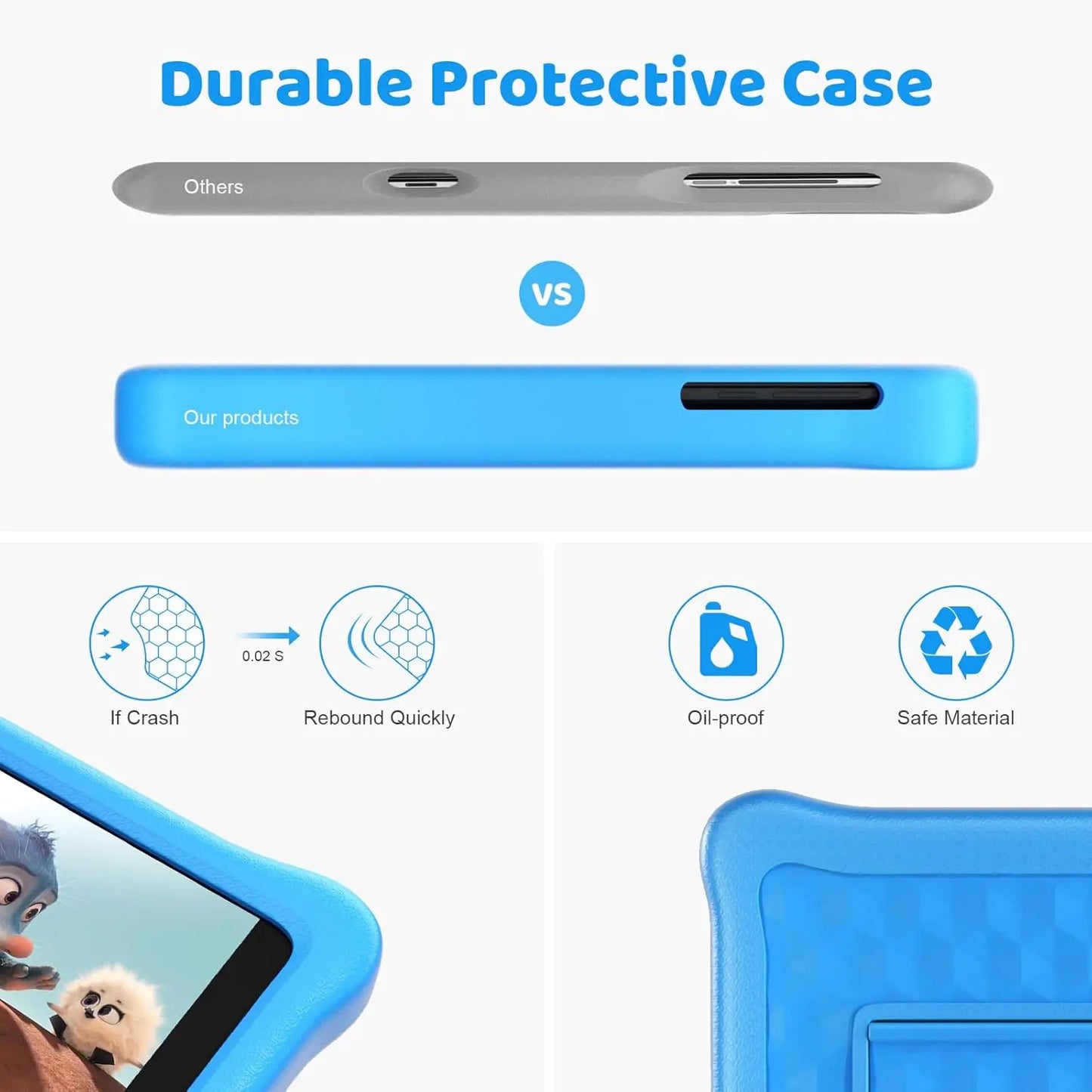 URAO 8" Kid Tablet Android 12 Tablets 2GB / 64GB