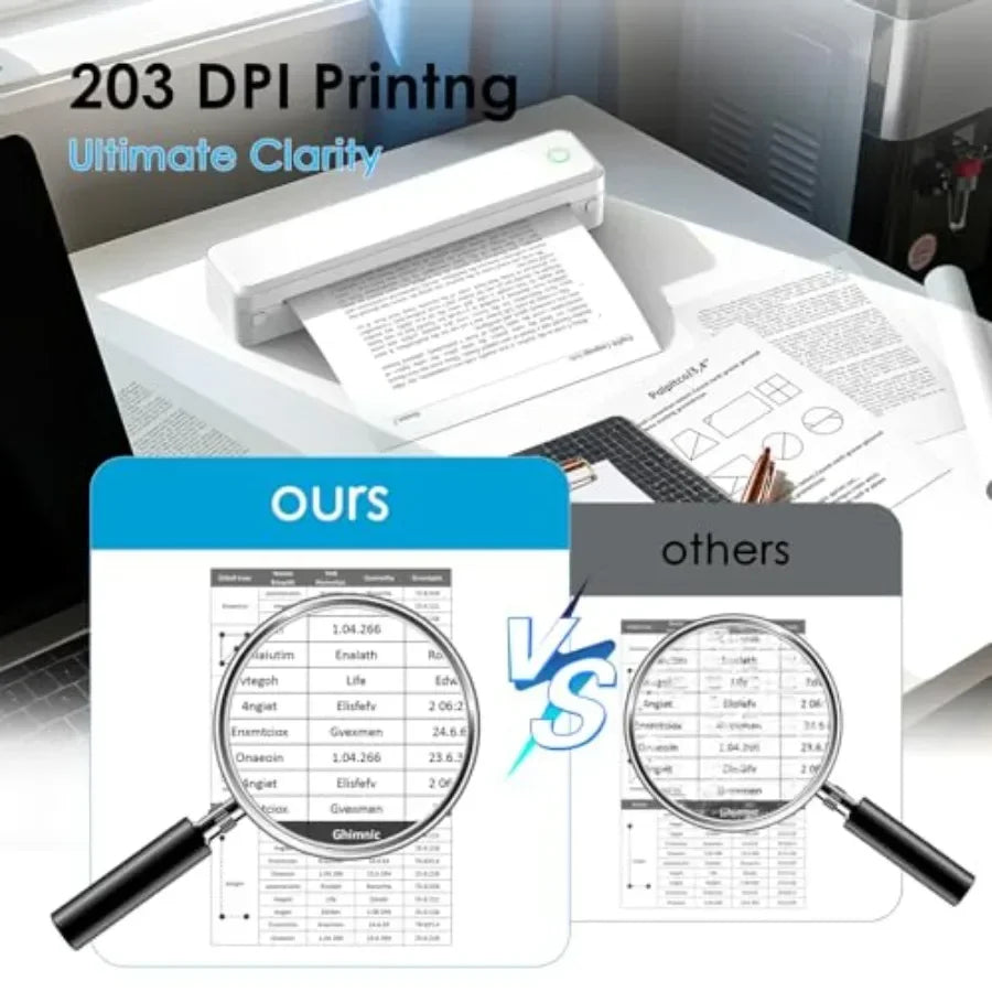 Bluetooth Thermal Printer, Portable Printer Wireless for Travel