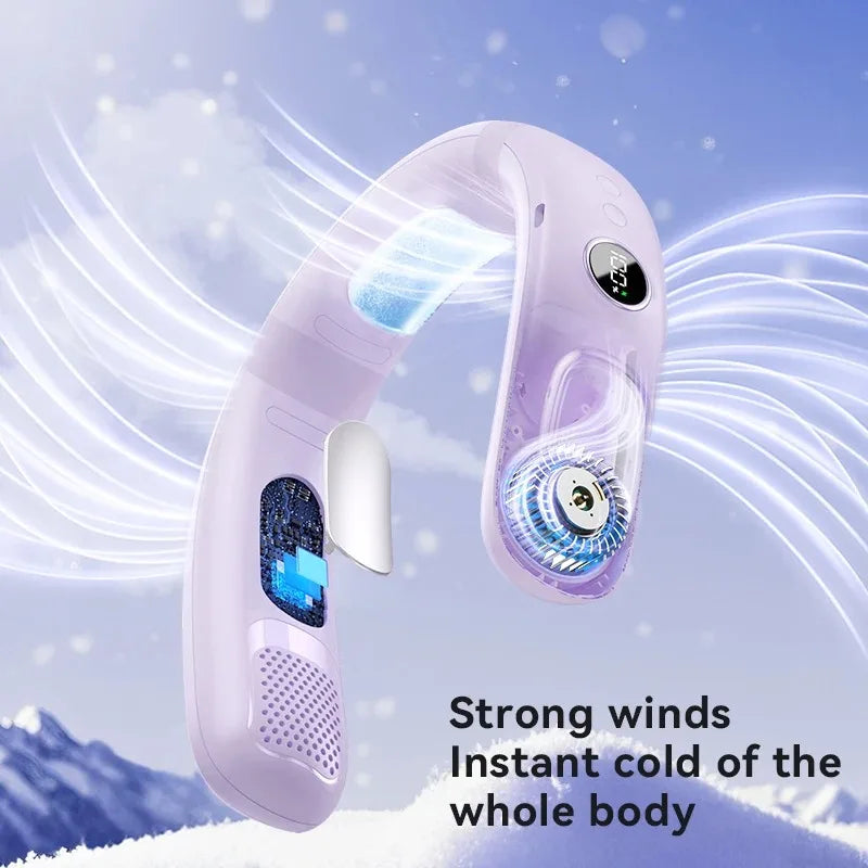 N90 Neck Fan Semiconductor Cooling 5-Speed Bladeless