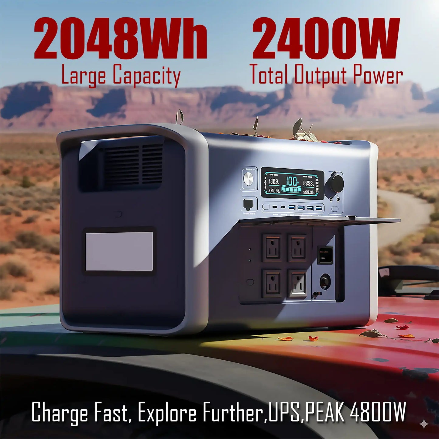 UAPOW 2600W 2048WH Portable Power Station