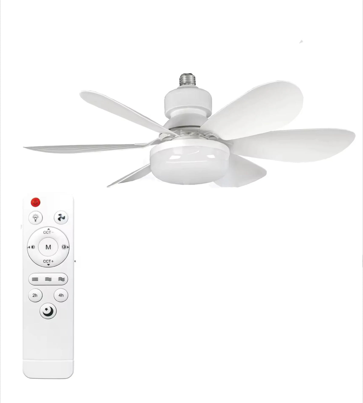 40W Ceiling Fan with Remote Control LED Light Fan