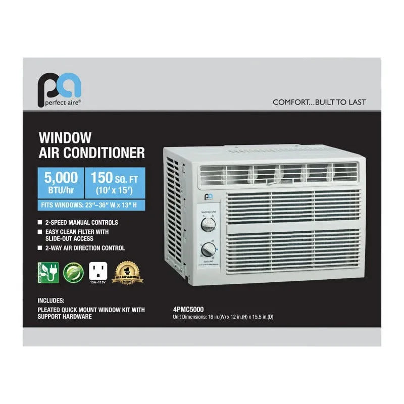 HAOYUNMA Perfect Aire 115V 5,000 BTU Window Air Conditioner