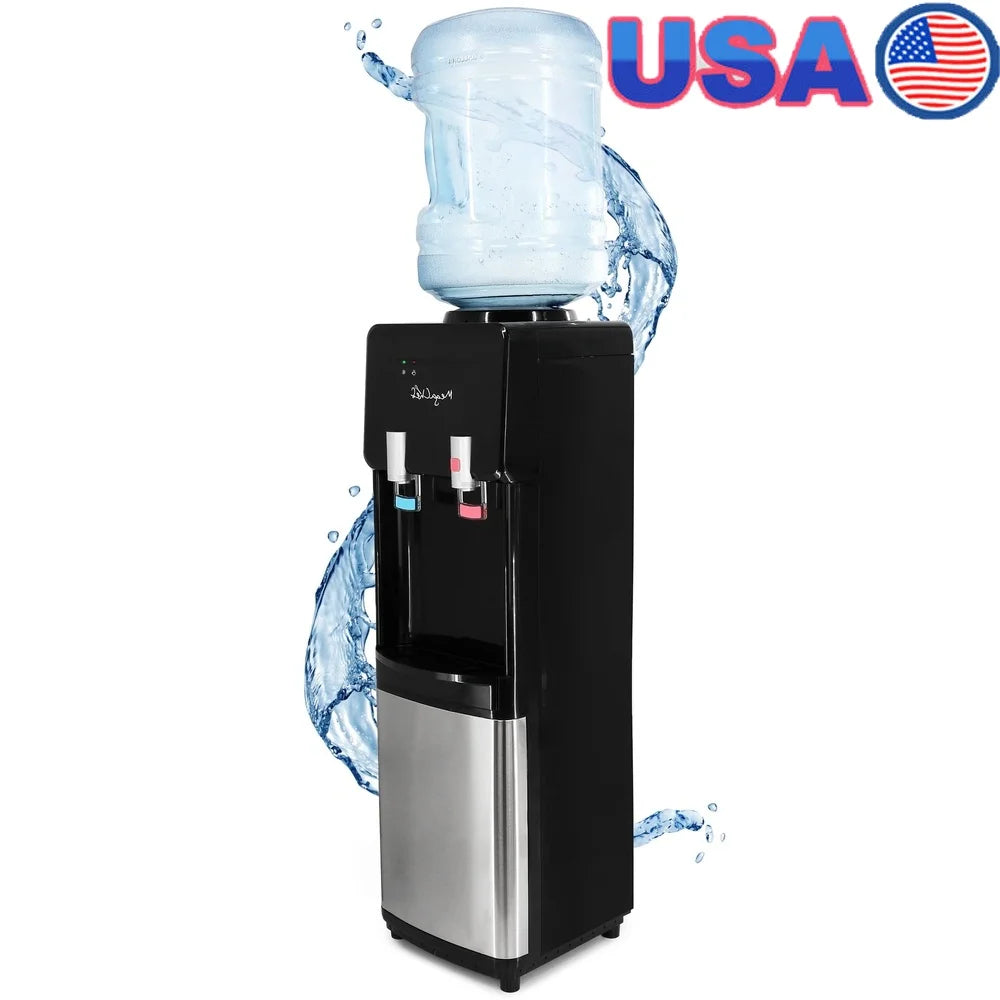 Top Load Hot Cold Water Dispenser Child Safety Lock Drip Tray