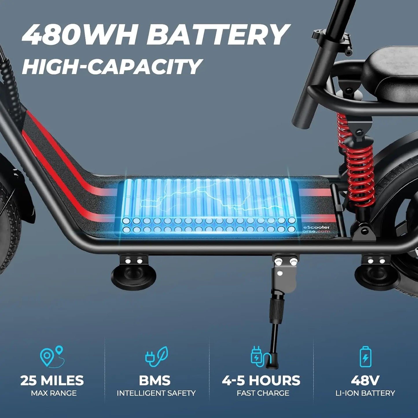 WINDHORSE 850W peak adult Electric Scooter