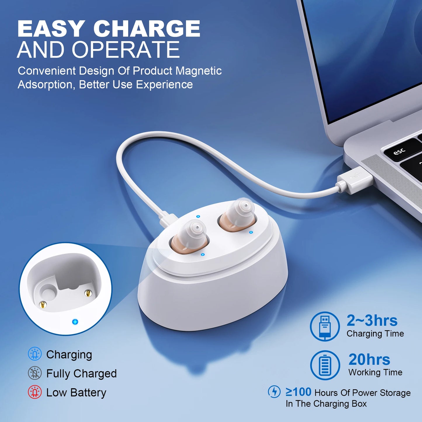 K&FCOPTEE Invisible Hearing Aids Mini Aids for Seniors