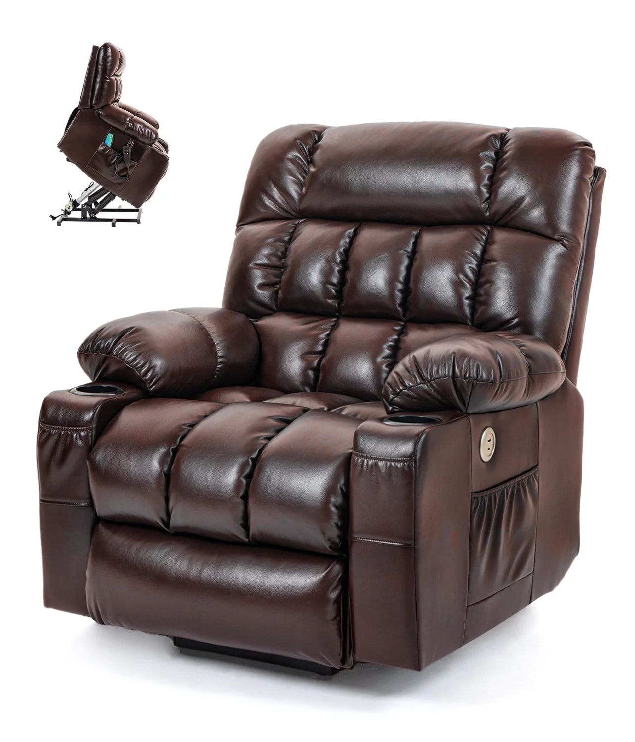 Recliner Chair Dual Motor Massage & Heat