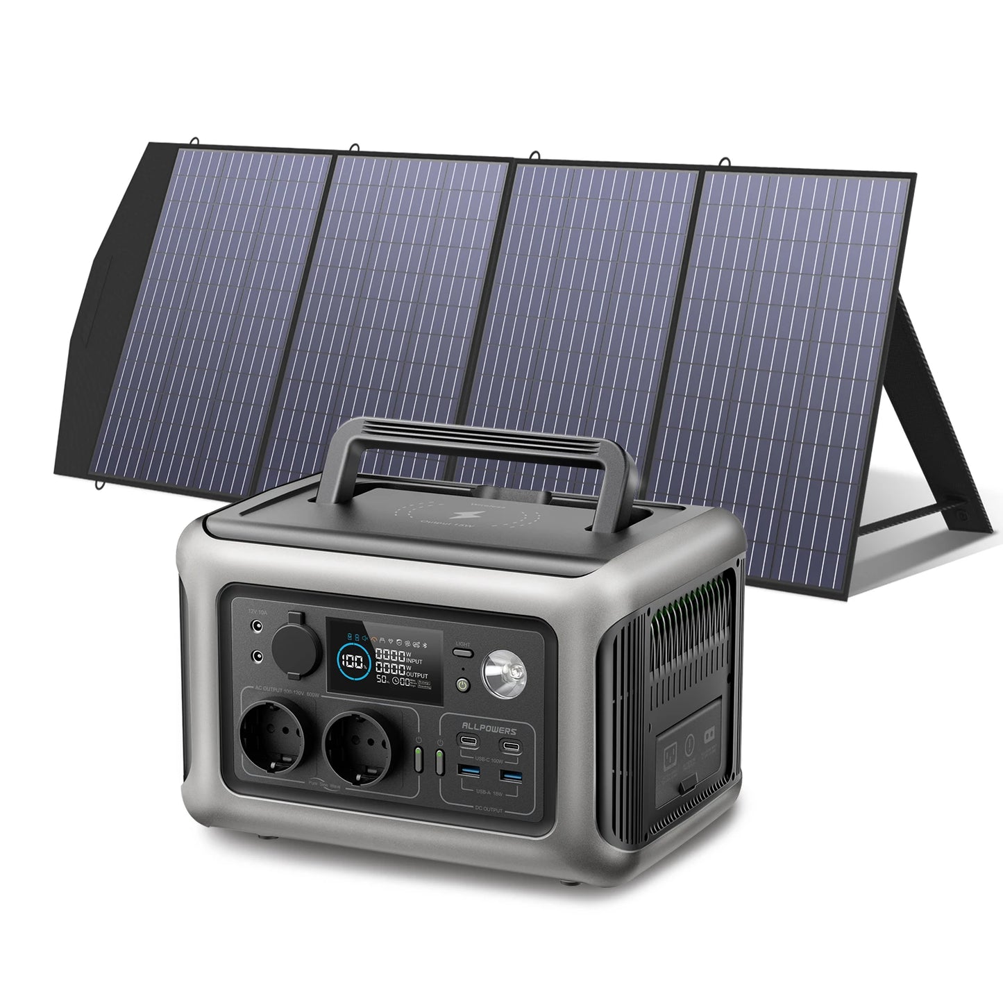 ALLPOWERS R600 Solar Generator with Solar Panel included