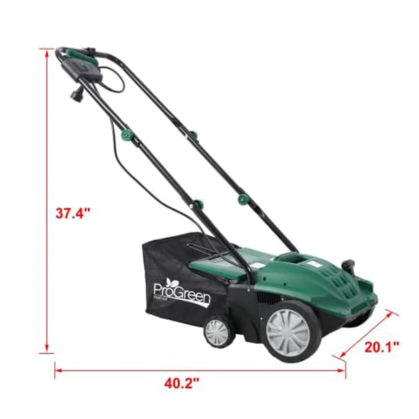 PROGREEN 2-in-1 Electric Garden Scarifier & Dethatches