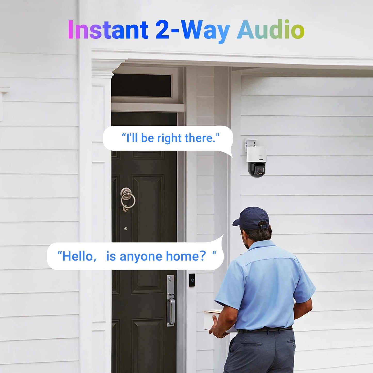 Annke 6MP POE Full Color Camera Outdoor POE Two Way Audio