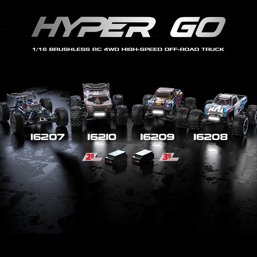 HYPER GO MJX 16207 1/16 RC Car Brushless 2.4G 4WD Racing Car