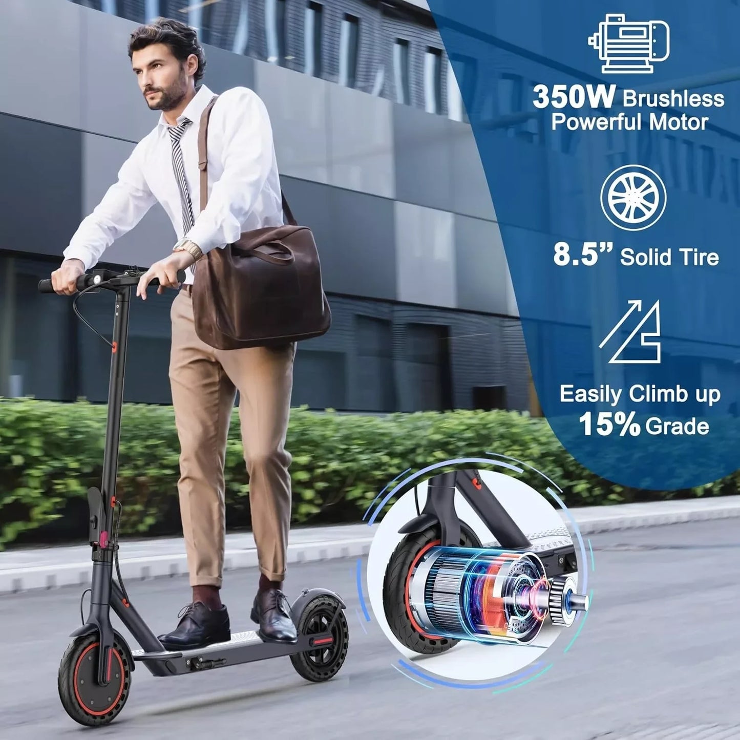 Ladped LP60 Electric Scooter 350W 19mph APP Smart Control Scooter