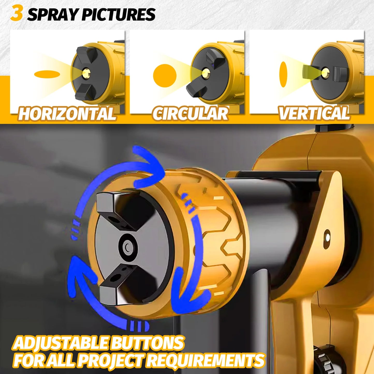 Cordless Paint Sprayer for DeWalt 20V MAX Battery Airless Sprayer