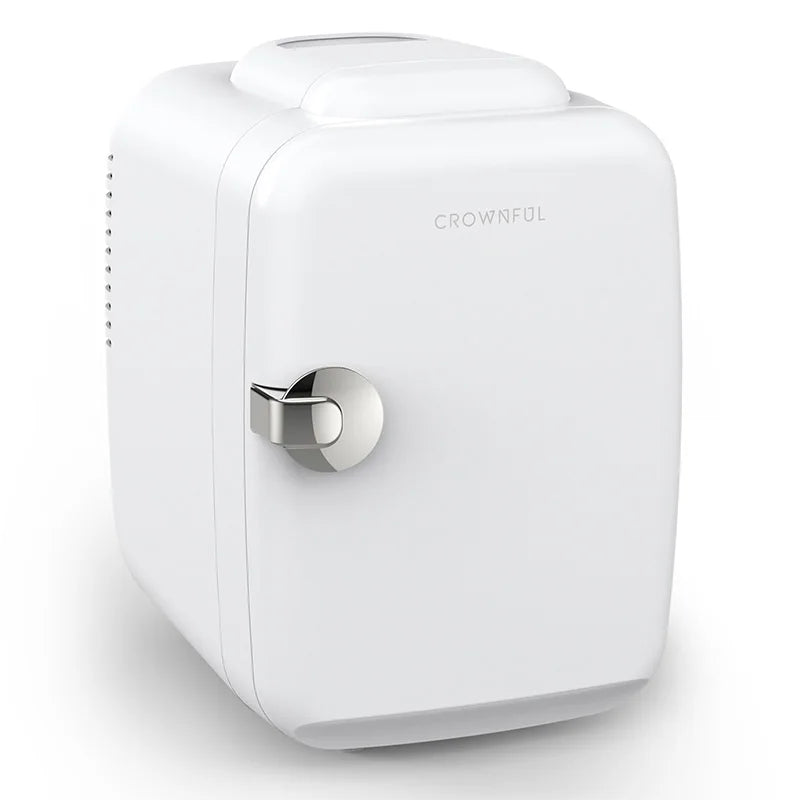 Crownful 4L Mini Fridge 110V 220V Refrigerator AC/DC Car Mini Fridge