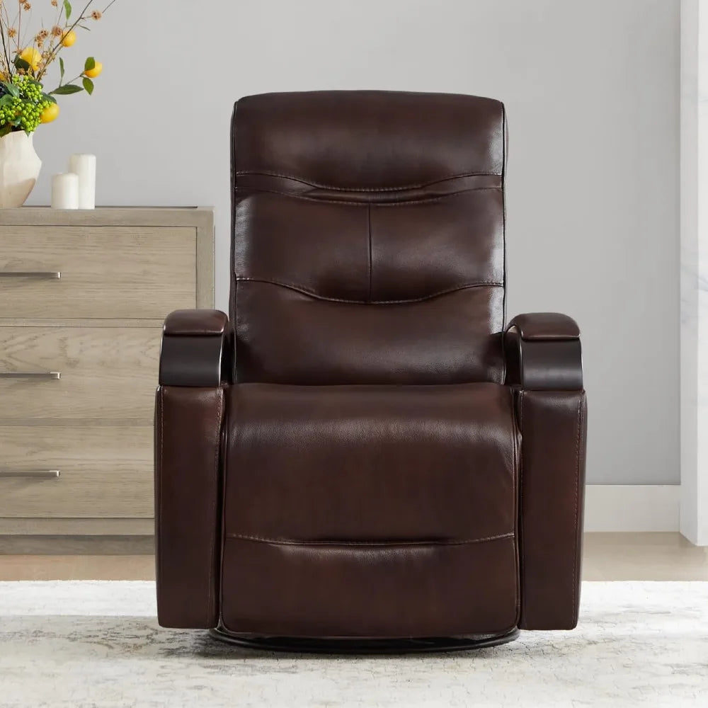 DAFIFY Genuine Leather Power Swivel Glider Rocker Recliner