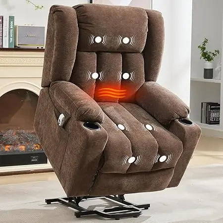 Power Lift Recliner Chair for Seniors, Lift Chair Recliners with Massage & Heat