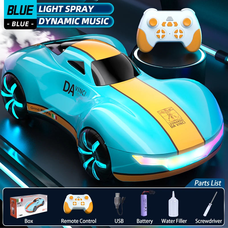DAVINCI Drift RC Stunt Car with Light Spray & Sound